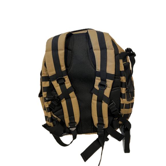 Highland Outdoor Tactical Tan Black Canvas Backpack XL - Picture 2 of 5